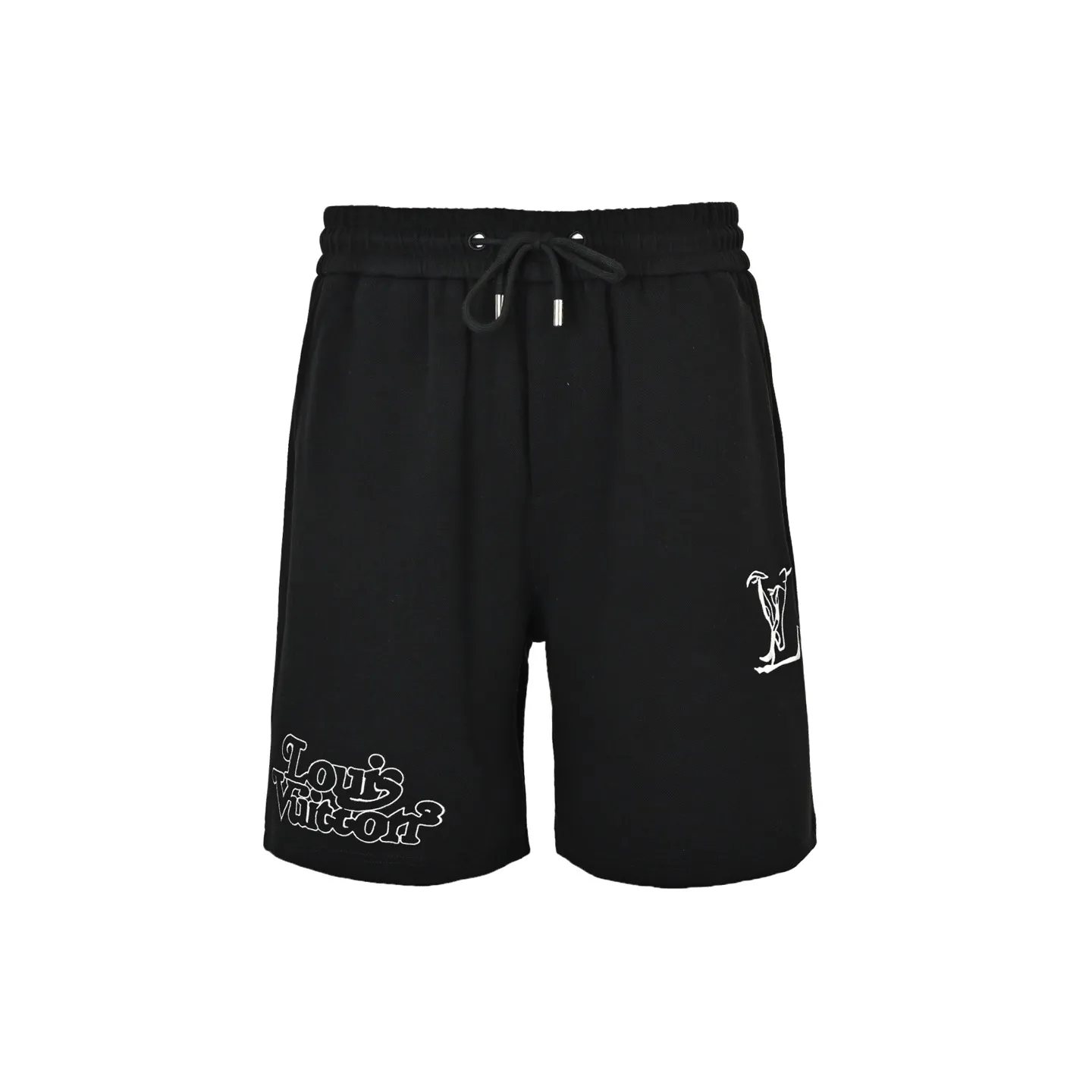 Louis Vuitton/Louis Vuitton double logo embroidered shorts